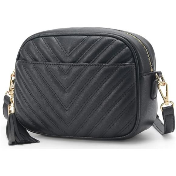 Handbags - Quilted Crossbody Bag Black Lm706v